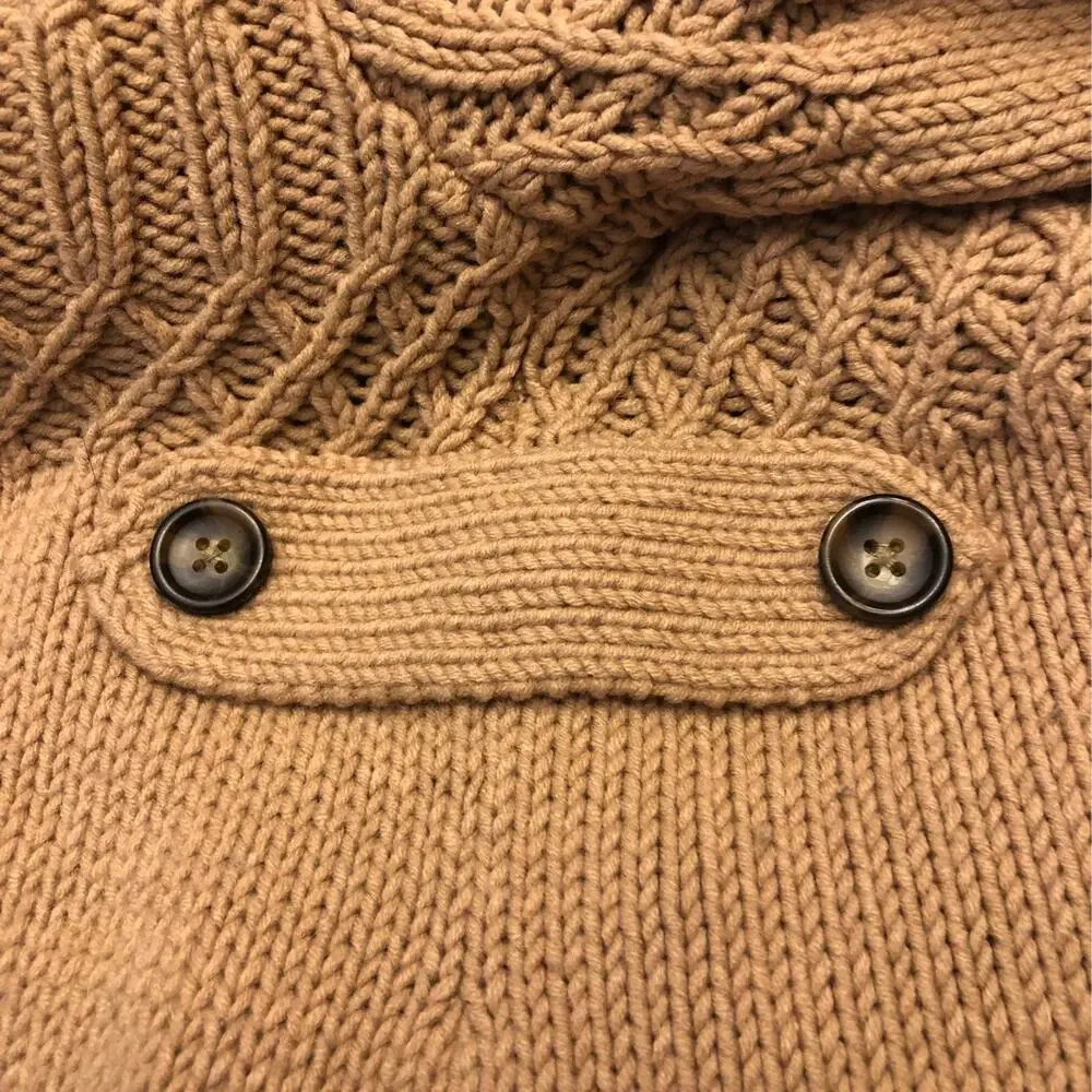 Gap kids cable knit long sweater Cardigan shawl collar size XL